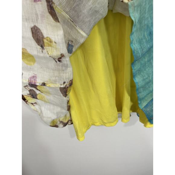 Whimsical Beach Dopamine Cottagecore Linen Blend Dress 4 Y2K Indie Sleaze Resort - Picture 8 of 16